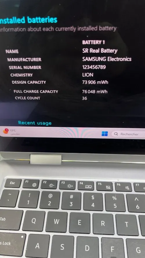 GALAXY BOOK 5 PRO Ultra 7 256V  16RAM 1TBSSD 16''  3K Dynamic AMOLED 2X 120Hz BATTERIE 100%