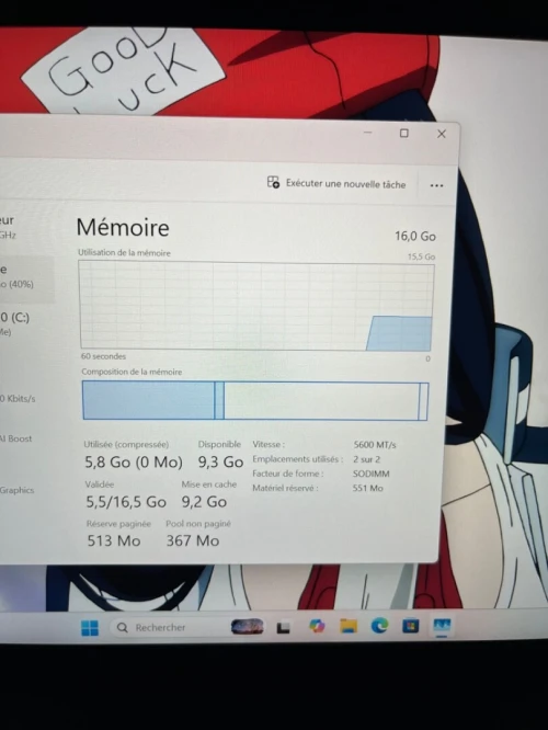 LENOVO THINKPAD L14 Ultra 7 165U  16RAM 512 SSD 14'' INTEL R GRAPHICS BATTERIE 100%  EXCELLENT ÉTAT GARANTIE 06 MOIS A3-4