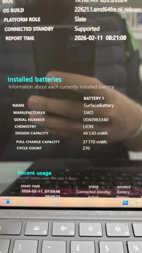 SURFACE PRO 9 13'' 2K I7-12TH 32RAM 1TB SSD IRIS XE  BATTERIE + 3.5 HEURES