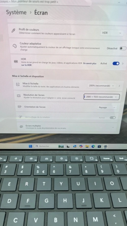 SURFACE PRO 11 Snapdragon(R) X 12-core 16RAM 512SSD BATTERIE CYCLE 22