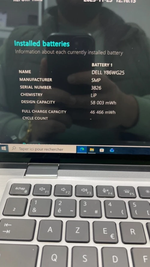 DELL LATITUDE 7430 I7-12TH X360 TACTILE 16RAM 512SSD INTEL IRIS XE  BATTERIE 4.5 HEURES