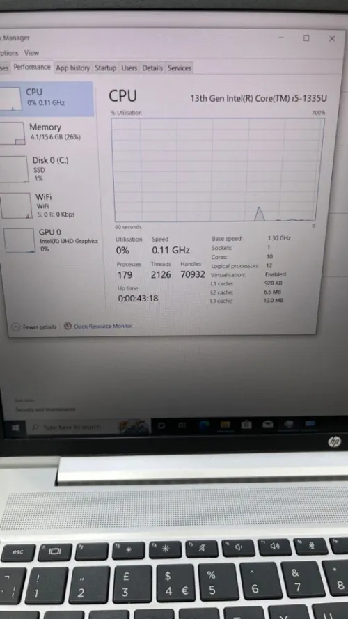 HP PROBOOK 450 G10 15.6''  I5-13TH 16RAM 256SSD INTEL UHD GRAPHICS BATTERIE 4.5 HEURES