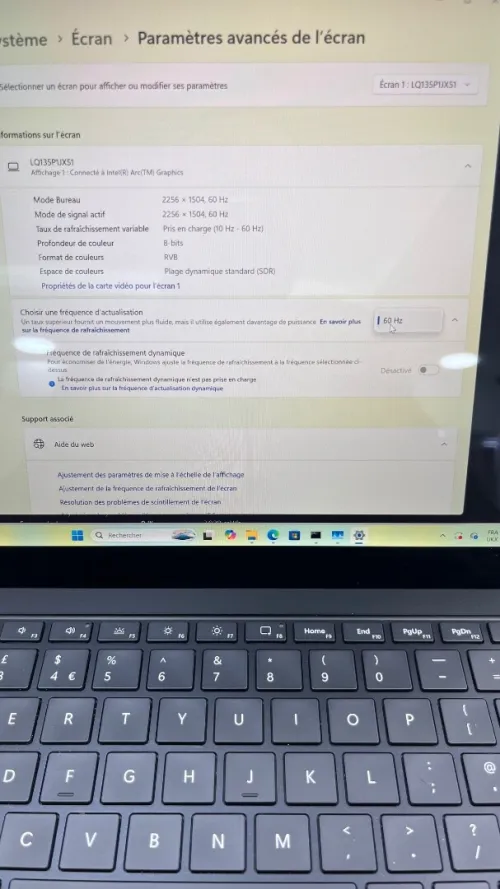 SURFACE LAPTOP 6 Ultra 5 135H 16RAM 512SSD  13.5'' 2K TACTILE  INTEL ARC GRAPHIC BATTERIE +5 HEURES  ETAT NEUF GARANTIE 06 MOIS A4-2