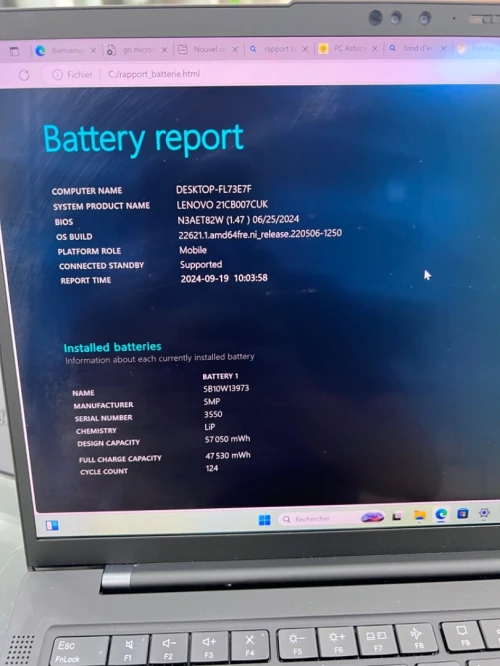 LENOVO X1 CARBON 14''3K I7-12TH EVO 32RAM 1TB SSD PROCESSEUR P INTEL IRIS XE GRAPHIC