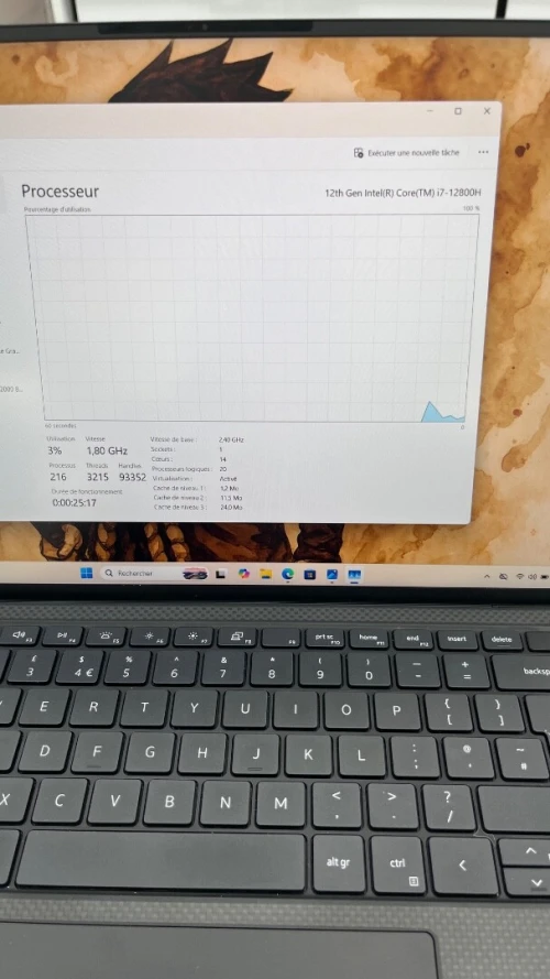 DELL PRECISION 5570 15'' FHD + I7-12TH 64RAM 1TB SSD RTX A2000 08GB 256SSD BATTERIE 5 HEURES ÉTAT NEUF GARANTIE 06 MOIS