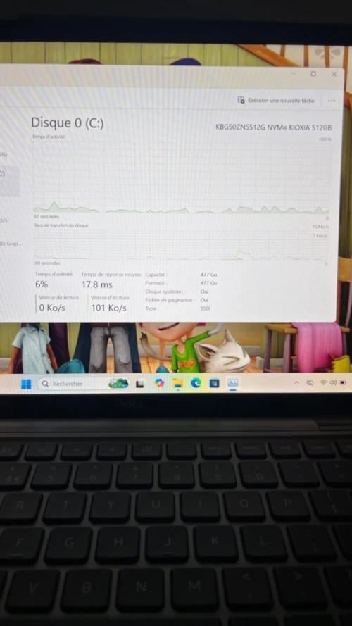 DELL LATITUDE 7340 FINITION ALUMINIUM i7-13TH 512 SSD 16 RAM 13.3'' FHD+ TACTILE BATTERIE +5 HEURES  INTEL IRIS XE  GRAPHICS TRÈS  BON ÉTAT GARANTIE 06 MOIS A5-3