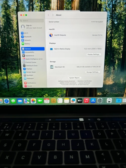MACBOOK PRO  2020 M1 13.3'' 16RAM 512 SSD BATTERIE 88% CYCLE  409  BON ETAT GARANTIE 06 MOIS