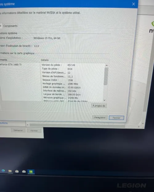 LENOVO LEGION Y546-51IRH I5-9300H GTX1660TI 06GB DDR6 512SSD+1000HDD 16RAM