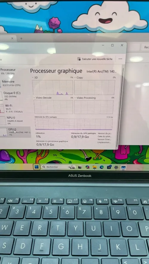 ASUS ZENBOOK 14 UX3405CA Ultra 9 285H 1TB SSD 32RAM ÉCRAN 14'' 3K OLED 120 MHz