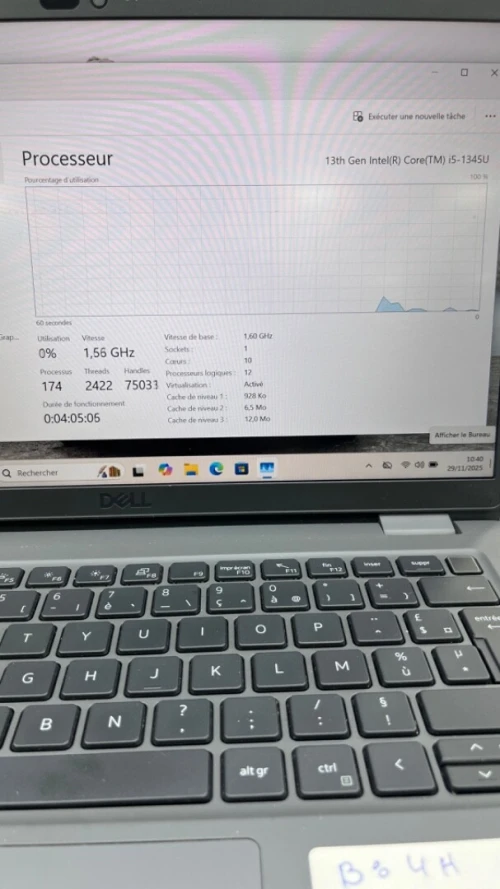 DELL LATITUDE 3440 I5-13TH 14'' FHD 16RAM 256SSD IRIS XE BATTERIE +4 HEURES