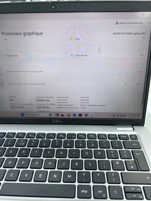 DELL PRECISION 3480  I7-13TH 16RAM 512SSD RTX A500 04G DDR6 BATTERIE 100% 