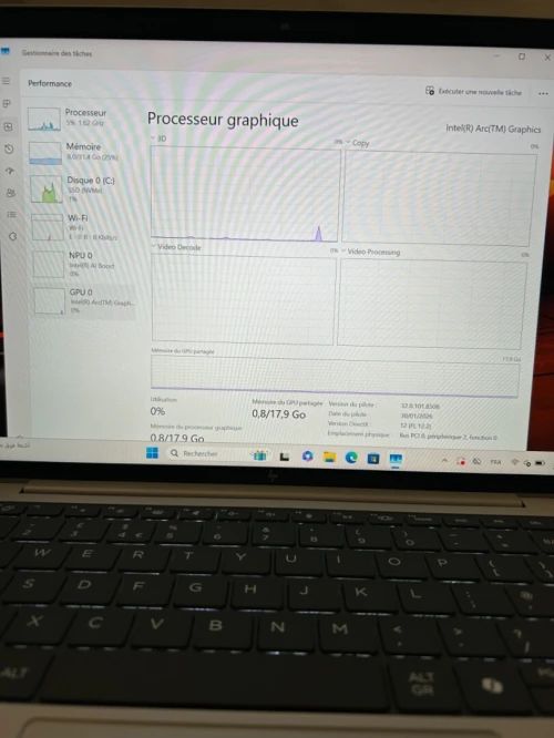 HP ELITEBOOK 1040 G11 Ultra 7 165H 32RAM 2 TB SSD 14'' FHD+ INTEL ARC  GRAPHICS BATTERIE 98% CYCLE 34 EXCELLENT ETAT 20/20 GARANTIE 06 MOIS  A2-4