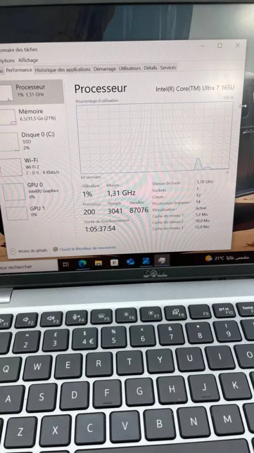 DELL LATITUDE 5450 TACTILE Ultra 7 165U TACTILE 32RAM 512 SSD  INTEL R  NEUF