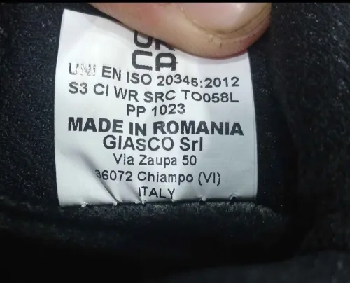 SOULIER SÉCURITÉ PRO GIASCO P42