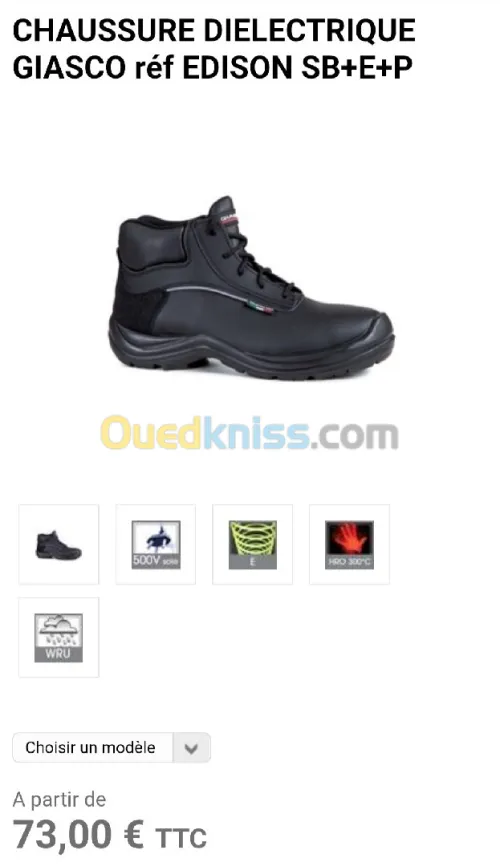 SOULIER DE SÉCURITÉ 41 42 