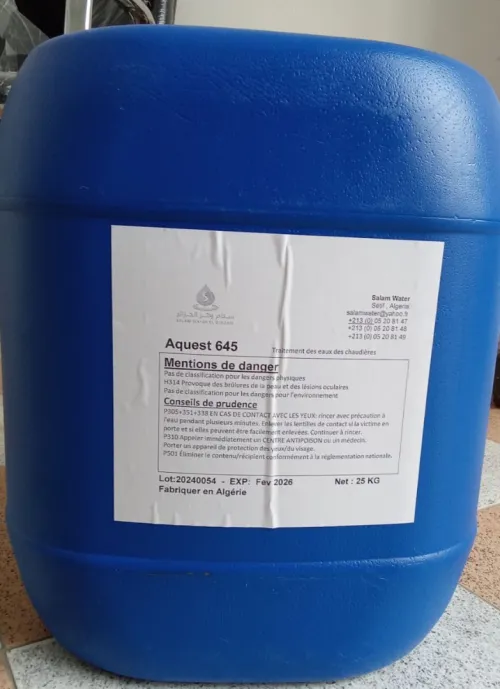 Produits chimiques pour le traitement des eaux 
