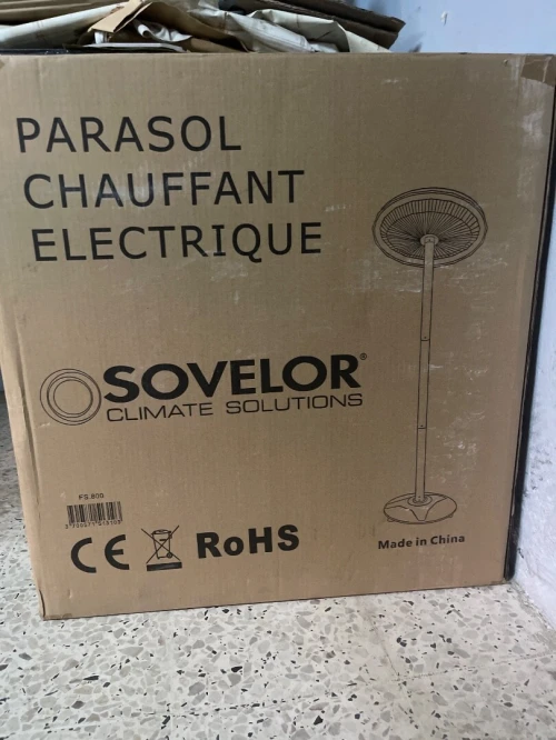 Parasol chauffant electrique