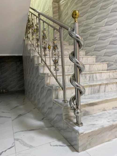 تركيب درابيز اينوكس Rampe d escalier
