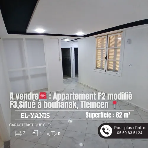 Vente Appartement F3 Tlemcen Mansourah