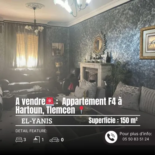 Vente Appartement F4 Tlemcen Tlemcen
