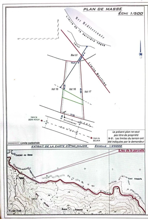 Vente Terrain Béjaïa Bejaia