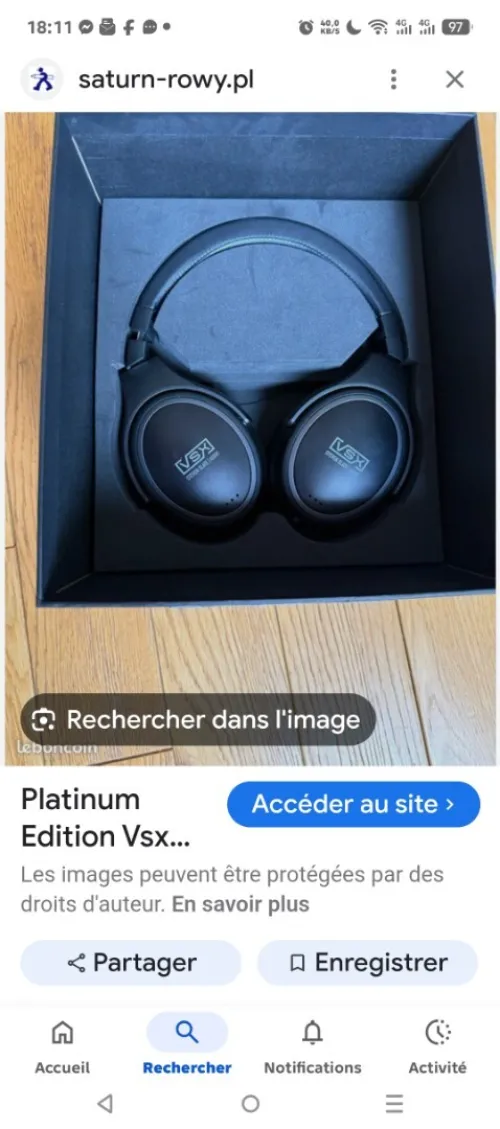 Casque vsx platinum