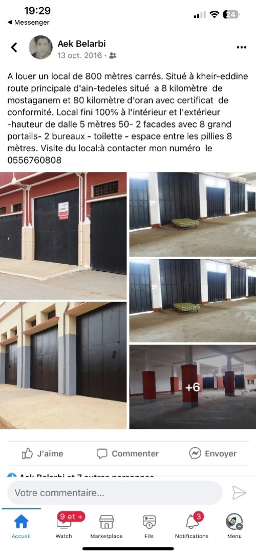 Location Local Mostaganem Kheireddine