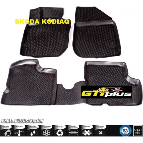 Tapis de sol 3D pour Skoda Kodiaq