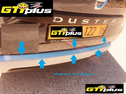 Seuil de pare-chocs arrière Matt chromé pour Dacia Duster 2018-2024