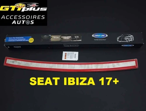 Seuil de pare-chocs arrière Matt chromé pour Seat Ibiza 2017+