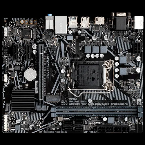 CARTE MERE GIGABYTE H410M-HV2 SOCKET 1200 10TH GEN INTEL DUAL DDR4 