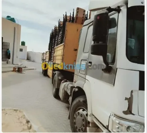 نقل البضائع عبر ترب الوطني و دول المجاور موريتانيا وتونس 40طن 