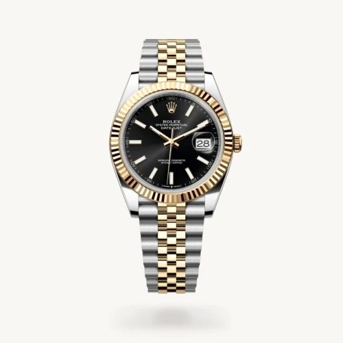 Montre Rolex Datejust Gold Silver HIGHT
