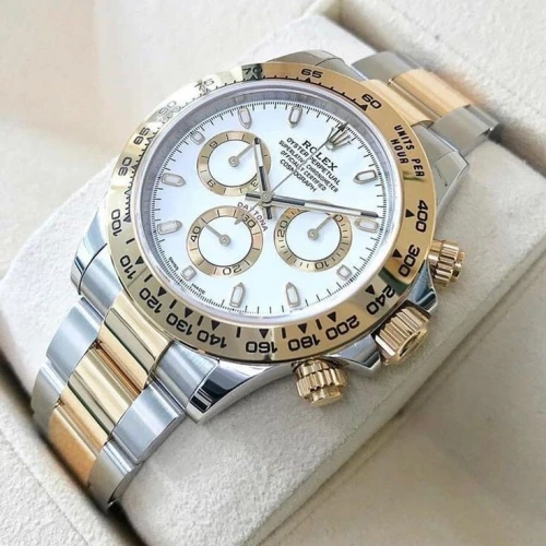 Montre Rolex Daytona gold silver