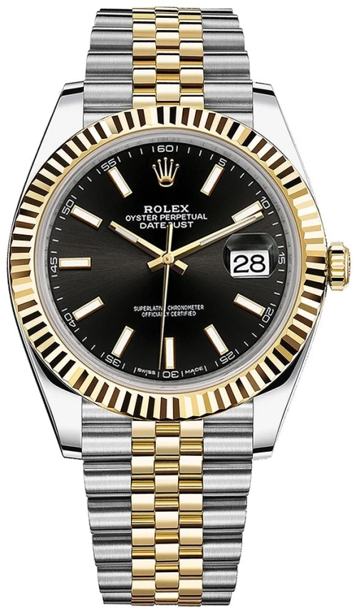 Montre Rolex Datejust Gold Silver HIGHT