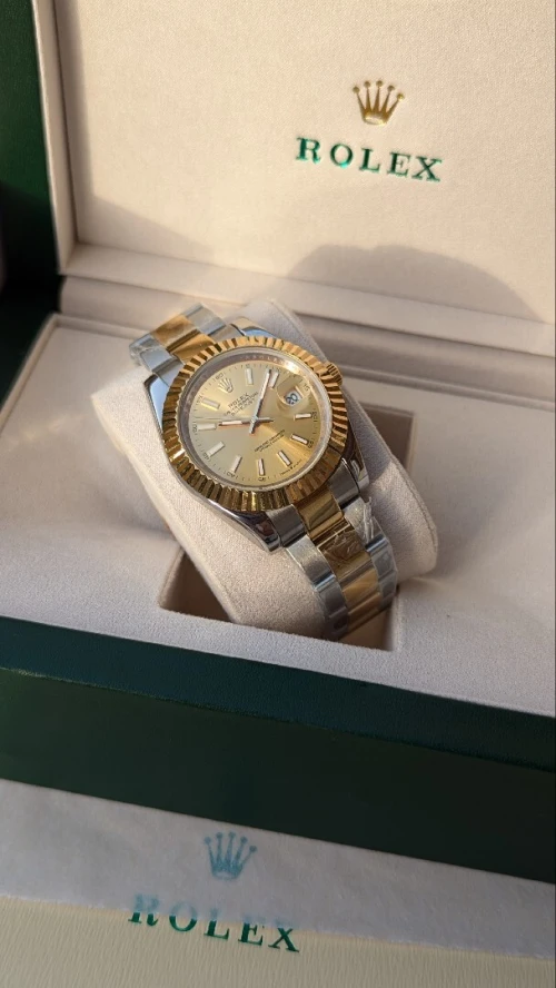 Montre Rolex Datedjust champagne 