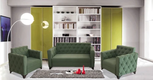 SALON BUREAU EN CUIR