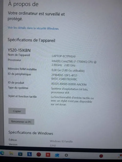 LENOVO LEGION Y520 - PC GAMER
