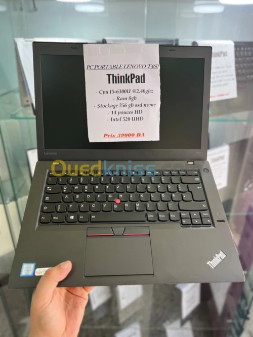 LENOVO THINKPAD MODEL T460 / i5 6eme generation / 8gb Ram / 256ss / battery +5h