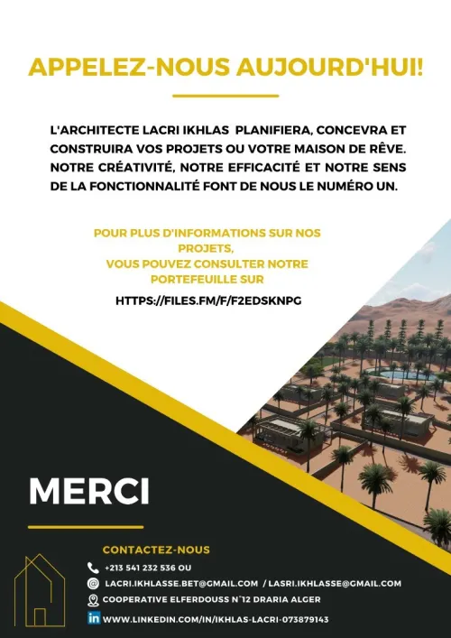 Bureau d'études d'architecture / consulting 