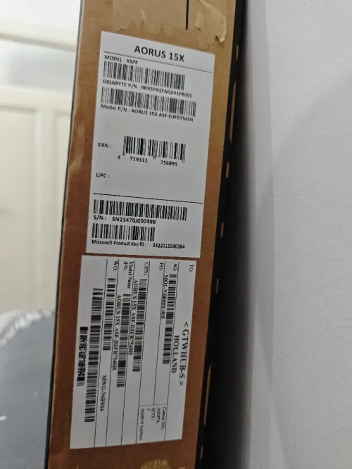 Gigabyte aorus 15x 