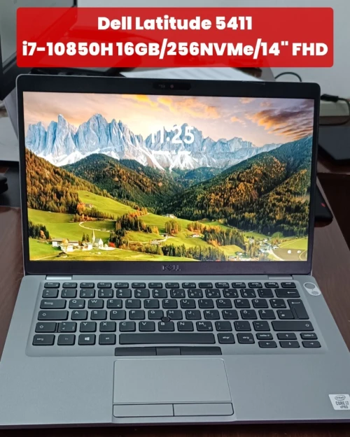 Pc portable Dell Latitude 5411 i7-10850H 16GB/256NVMe 14" FHD