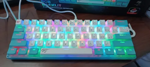 Clavier Gaming mécanique RED SWITCH Havit KB903L couleur bleu