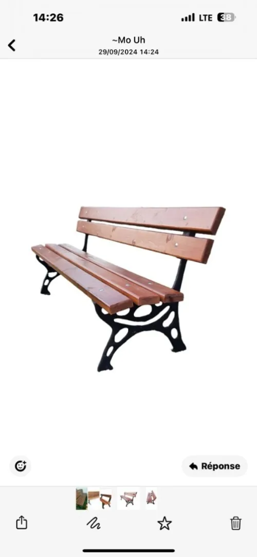 Chaise font et Bois 