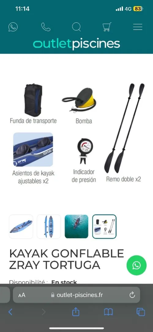 Kayak pro ZRAY TORTUGA 400