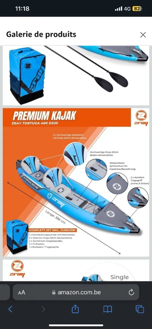 Kayak pro ZRAY TORTUGA 400
