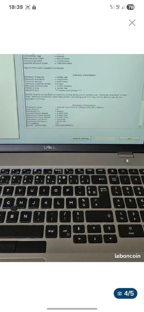 dell latitude 5510