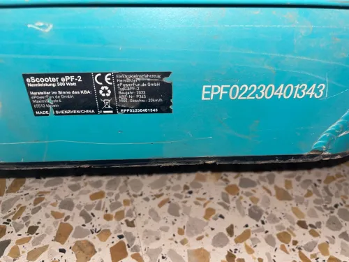 Trottinette électrique epf-2 500w 2025