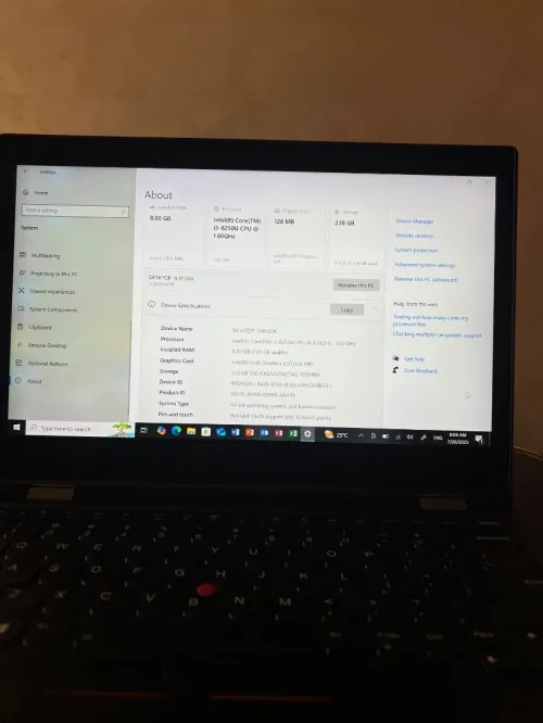 Pc lenovo thinkpad i5 8ème génération 360 touchscreen avec pen original 