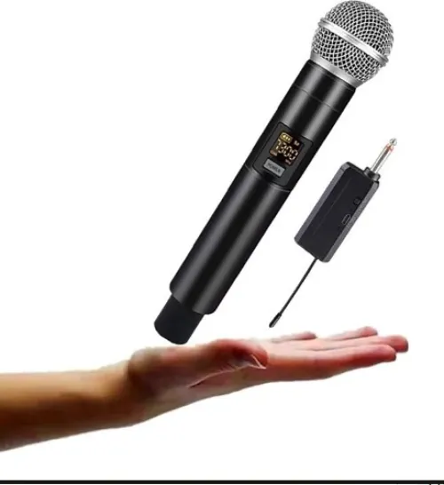 Microphone sans fils rechargeable par câble  USB